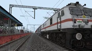#12625 Kerala Express Part 01 #WAP7 | INDIAN Train Simulator 2021 | Rainy Day Journey