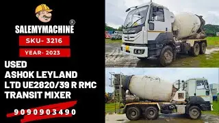 USED ASHOK LEYLAND TRANSIT MIXER FOR SALE l USED CONSTRUCTION EQUIPMENT FOR SALE l SALEMYMACHINE
