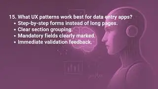 Power Apps Interview Questions  USER EXPERIENCE UX & ACCESSIBILITY