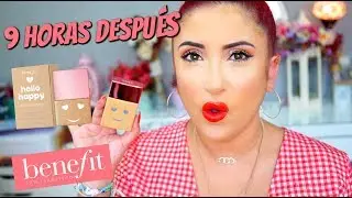 BENEFIT HELLO HAPPY FOUNDATION | &iquest;AGUANTAR&Aacute; 9 HORAS?&iquest;MERECE LA PENA?