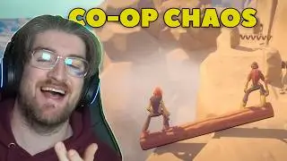 This Co-Op Game Is Absolute Chaos | Log Riders