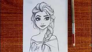 How to Draw Elsa from Frozen | Step by Step Easy Drawing Tutorial