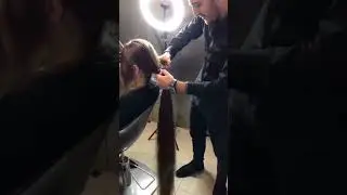 Super long ponytail cut!