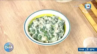Laurent Lain&eacute; prepar&oacute; acelga con salsa Bechamel