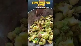 Crispy Broccoli Garlic recipe #youtubeshorts #happyhomemaker #happyhomemakertamil #broccoli