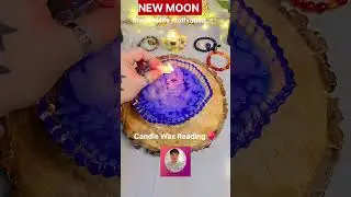 CANDLE WAX READING- NEW MOON TAROT❤️HIS/HER CURRENT FEELINGS #shorts #viral #trending #newmoon