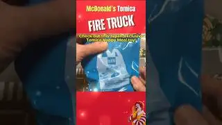 Japan-Exclusive McDonald&rsquo;s Tomica Happy Meal Toys (2025) | Morita Fire Fighting Vehicle | Bag Rip!
