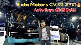 Tata Motors Comercial Pavilion Tour🔥 at Bharat Mobility Global Expo 2025 | Auto Expo 2025
