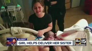 8-year-old sister helps deliver baby