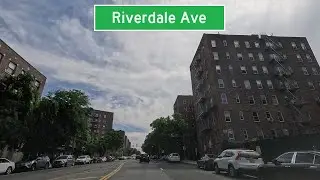 ⁴ᴷ⁶⁰ Driving Riverdale Avenue from Yonkers, NY to The Bronx, NY