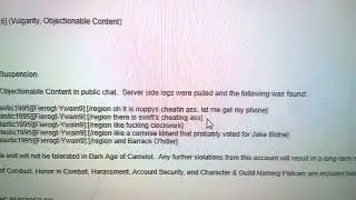 Dark Age of Camelot A 5 Day Ban and Thoughts on Who May Actually Be Behind This
