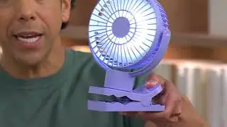 Limitless Breezie 8000mAh Power Bank 3-Mode Fan with LED Light on QVC