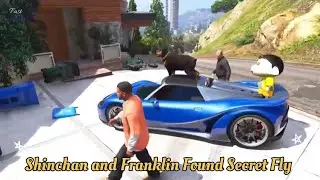 Shinchan and Franklin Found Secret Fly Button Inside Franklin's Car in GTA 5!
