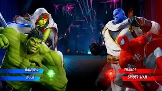 Gamora & Hulk Vs Thanos & Spider ( Very Hard) 4k UHD Marvel vs Capcon