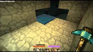 Minecraft: First encounter with a slime