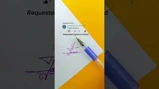 Farhad Signature Design | How To Sign The Letter F #shorts