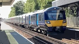 Blue Class 707s at Hither Green