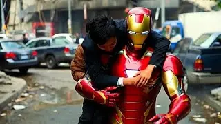 IRON MAN vs Space Monster ⚡ Epic City Attack & Heroic Rescue | Cinematic Action Story
