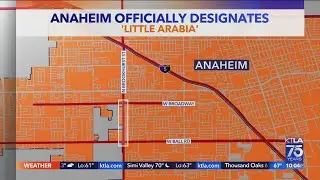 Anaheim officially designates 'Little Arabia' neighborhood; 1st Arab-American district in nation
