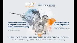 Linguistics Graduate Students Research Colloquium 2022