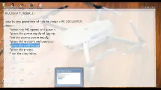 Design a Rc Oscillator op amp circuit in multisim !!!
