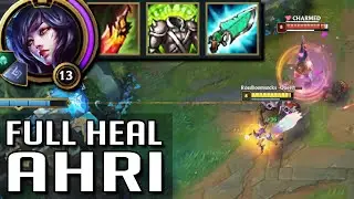 League of Legends but Ahri can heal to full HP with a single Q