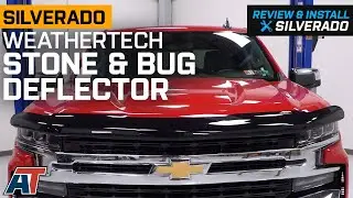 2019-2021 Silverado 1500 Weathertech Stone and Bug Deflector; Dark Smoke Review & Install