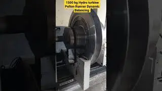 1500 kg Hydro turbine Pelton Runner Dynamic Balancing #machine #hydro #dynamicbalancing