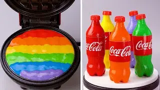 Top Yummy Cake Decorating Tutorials For Everyone | Perfect Rainbow Cake Decorating Ideas