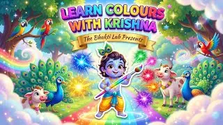 Learn Colours with Krishna! | Devotional rhymes for kids | The Bhakti Lab