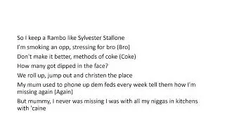 Fredo - Talk Of The Town - (lyrics)