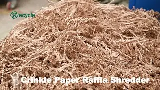 Crinkle Paper Shredding Machine | Crinkle Filler Raffia Paper