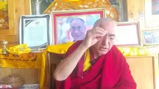 Geshes Konchok Wangdus Teaching about Non-violence at Atisha dharma circle Leh 