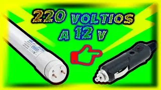 Que puedes hacer con un tubo o FOCO LED QUEMADO... luz led de 220v a 12 voltios