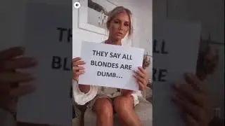 #Mark tech  #Blonde jokes with ply card