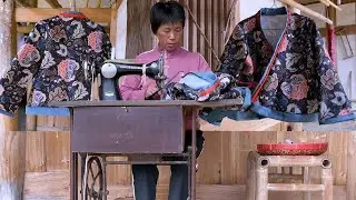 搬出70年代缝纫机，阿嬷做了一件国风上衣，复古美观大气！丨Chinese style clothing【闽湖阿嬤Fujian Grandma】