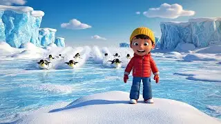 Tobogán Tobogán de los Tres Pingüinos Peq | Canciones Infantiles y Rimas para Niño