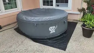SereneLife Outdoor Portable Hot Tub | Inflatable Spa with Heating & Bubble Jets