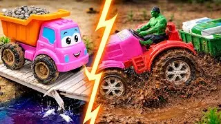 DIY Toy Trucks and Tractor Extreme Challenge successful science projects #machine #diy #diycrafts