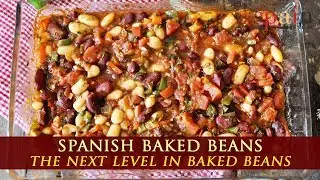 Spanish Baked Beans with Tomatoes and Peppers