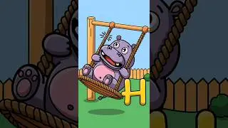Color & Learn Letter H with Hippo Pal 🦛| Preschool ABC Coloring Fun