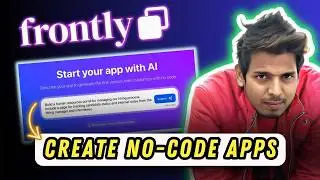 How to Create Web Apps with AI - Frontly Review & Tutorial (No-Code + AI)