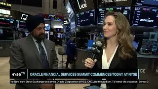 Sonny Singh, EVP & General Manager at Oracle Financial Services Joins NYSE TV Live