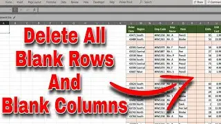 Delete blank rows and columns in excel (Hindi) | Delete all blank rows | Delete all blank columns