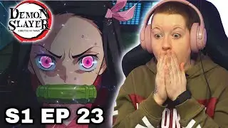 Nezuko face au sang 🩸 | Demon Slayer saison 1 &eacute;pisode 23 | R&eacute;action FR