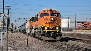 [HD] BNSF Y-LAC1121 Malabar Job in Vernon, CA with GP60M-3s