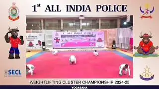 all India Police Meet yoga team event