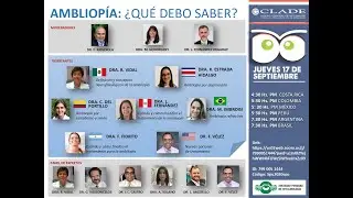 SESI&Oacute;N VIRTUAL CAP&Iacute;TULO DE PEDI&Aacute;TRICA - CLADE 2020 &iquest;AMBLIOPIA:QUE DEBO HACER?