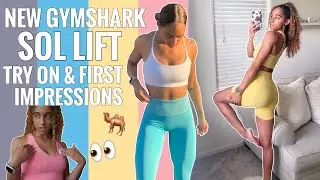 NEW GYMSHARK SOL COLLECTION | try on & review, first impressions, fit, feel, color ways | tea sis
