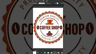 coffee shop logo #shorts #illustrator #graphicdesign